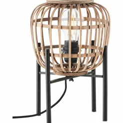 Lampe de table Brilliant Nikka Noir, 1 lumière