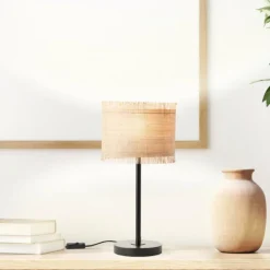 Lampe de table Brilliant Raffy Noir, 1 lumière