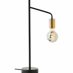 Lampe de table Brilliant Kiel Or, Noir, 1 lumière