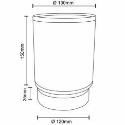 Lampe de table Brilliant Aniela Noir, 1 lumière