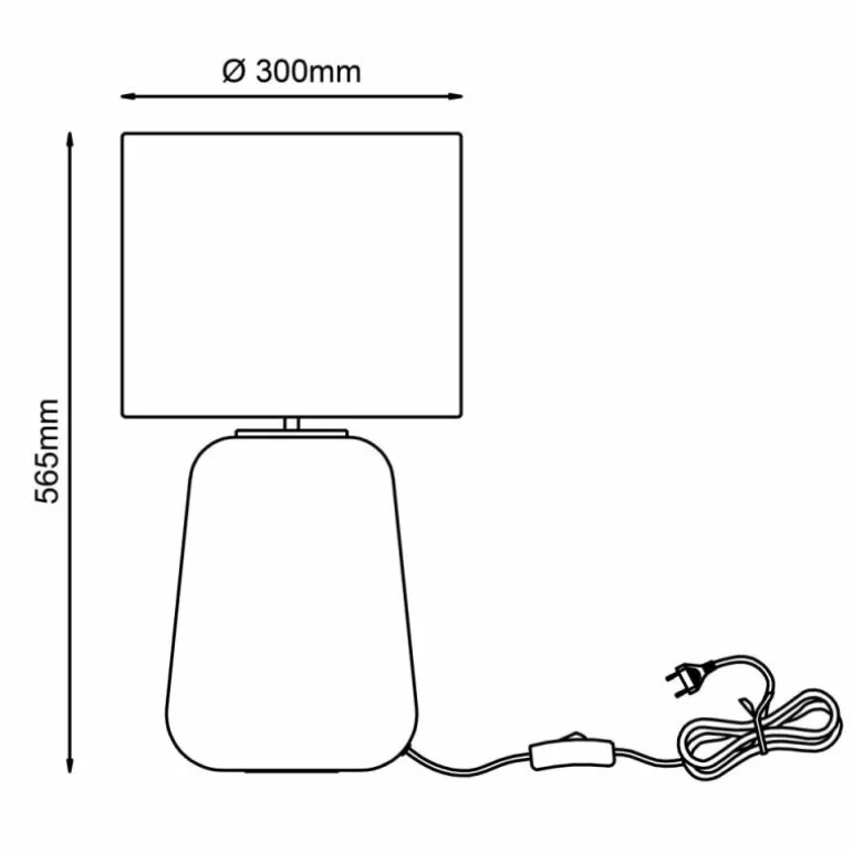 Lampe de table Brilliant Hydra Jaune, 1 lumière