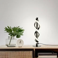 Lampe de table Brilliant Amalie LED Noir, 1 lumière