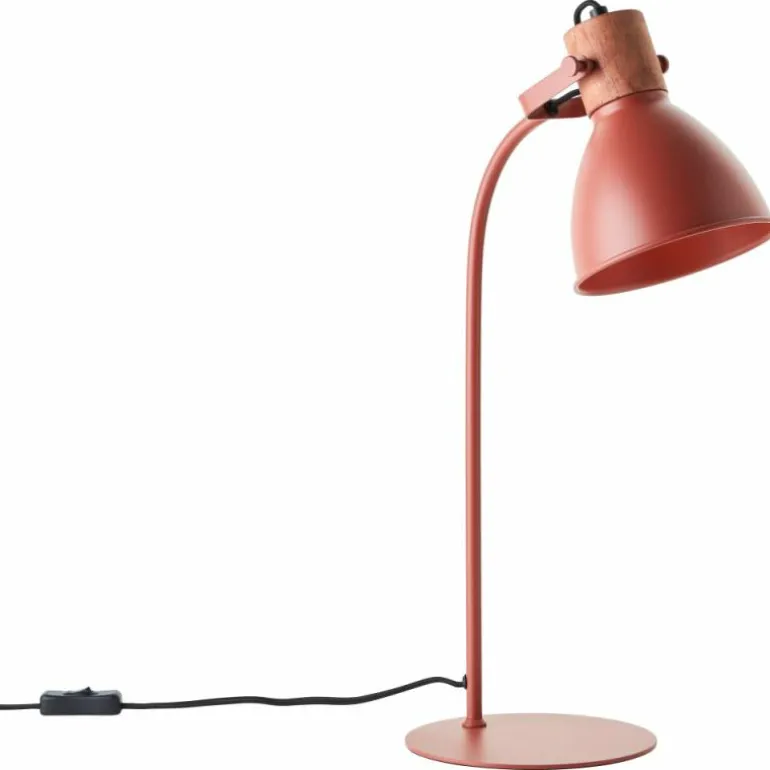 Lampe de table Brilliant Erena Rouge, 1 lumière