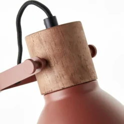 Lampe de table Brilliant Erena Rouge, 1 lumière