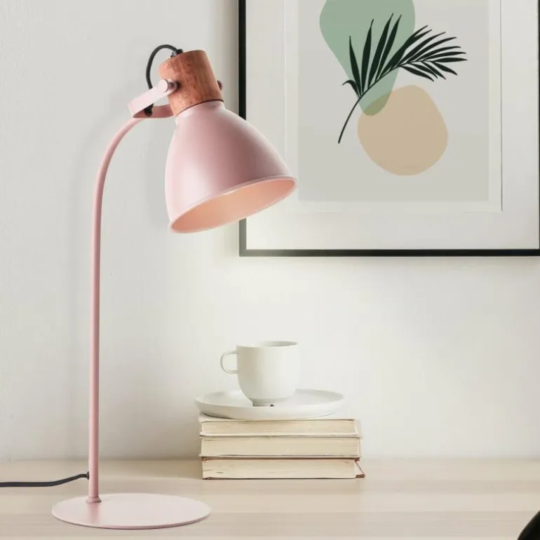 Lampe de table Brilliant Erena Rose, 1 lumière
