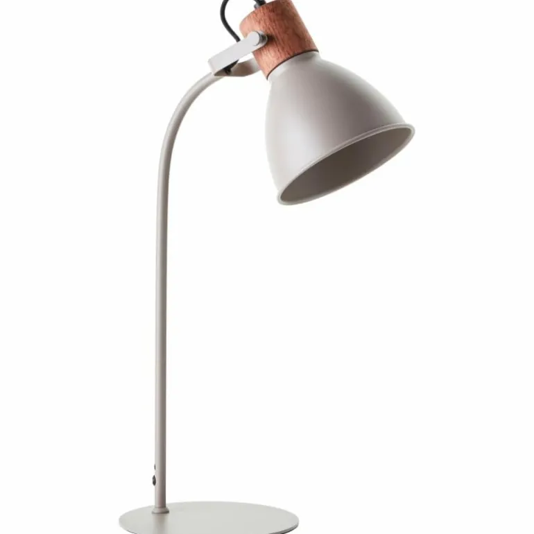 Lampe de table Brilliant Erena Gris, 1 lumière