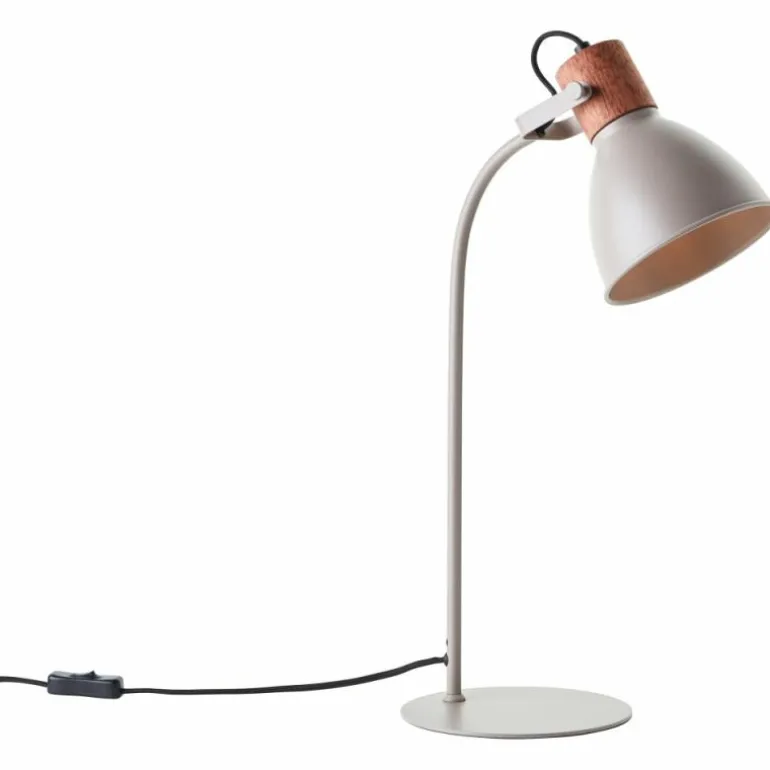 Lampe de table Brilliant Erena Gris, 1 lumière