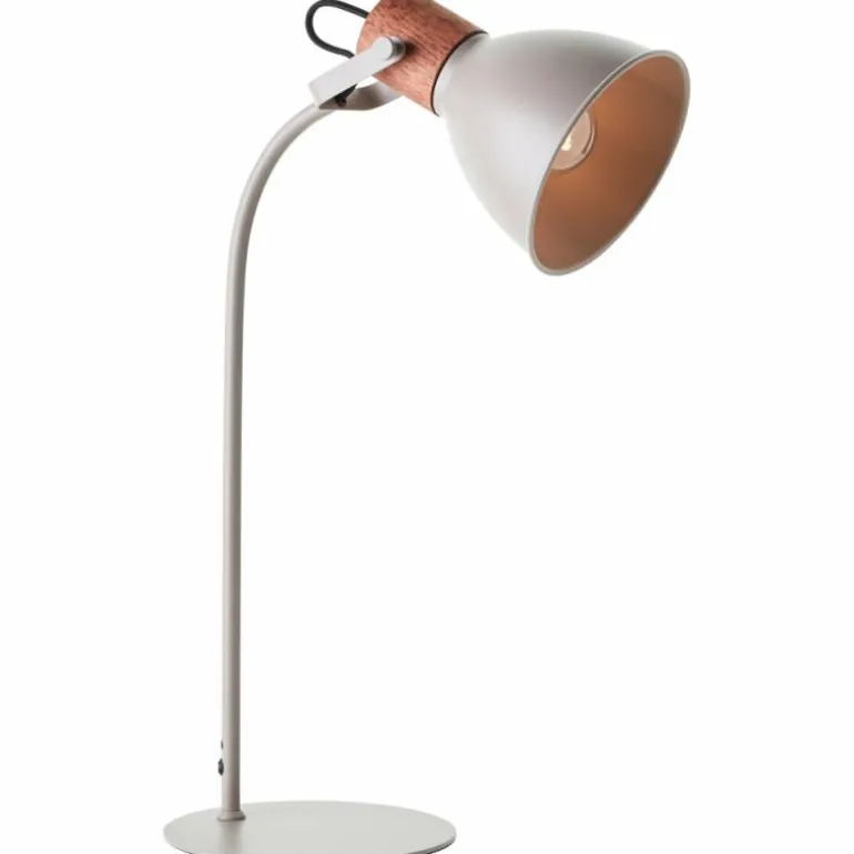 Lampe de table Brilliant Erena Gris, 1 lumière