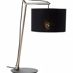 Lampe de table Brilliant Annice Or, Noir, 1 lumière