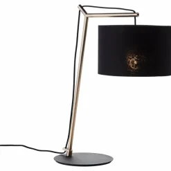 Lampe de table Brilliant Annice Or, Noir, 1 lumière