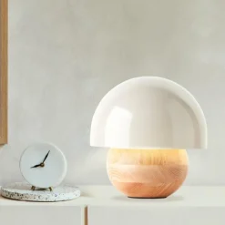 Lampe de table Brilliant Nalam Écru, 1 lumière