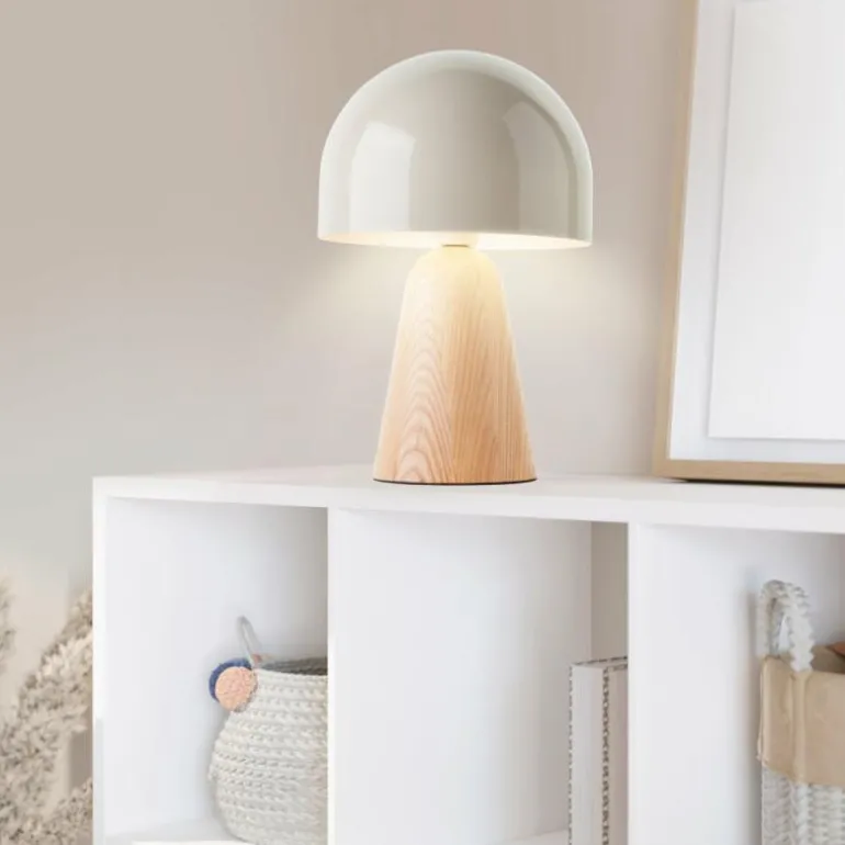 Lampe de table Brilliant Nalam Écru, 1 lumière