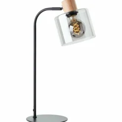 Lampe de table Brilliant Weald Bois clair, Noir, 1 lumière