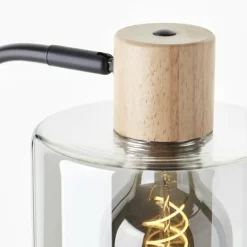 Lampe de table Brilliant Weald Bois clair, Noir, 1 lumière