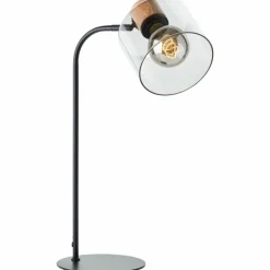Lampe de table Brilliant Weald Bois clair, Noir, 1 lumière