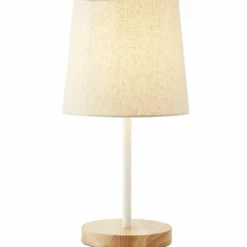 Lampe de table Brilliant Lunde Écru, Blanc, 1 lumière