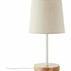 Lampe de table Brilliant Lunde Écru, Blanc, 1 lumière
