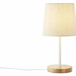 Lampe de table Brilliant Lunde Écru, Blanc, 1 lumière