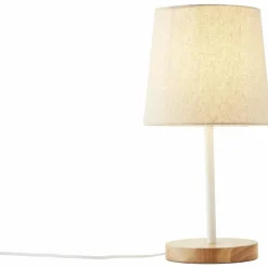 Lampe de table Brilliant Lunde Écru, Blanc, 1 lumière