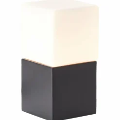 Lampe de table Brilliant Twisty Noir, 1 lumière