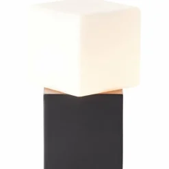 Lampe de table Brilliant Twisty Noir, 1 lumière