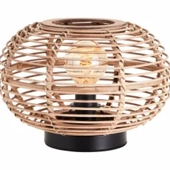 Lampe de table Brilliant Woodball Noir, 1 lumière