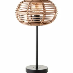 Lampe de table Brilliant Woodball Noir, 1 lumière