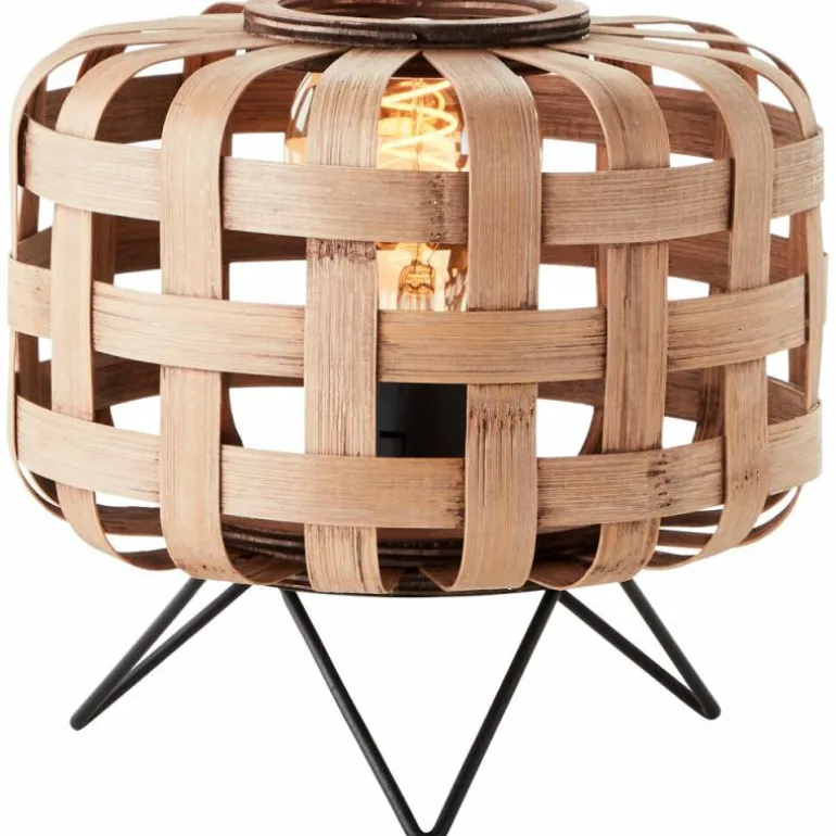 Lampe de table Brilliant Woodline Noir, 1 lumière