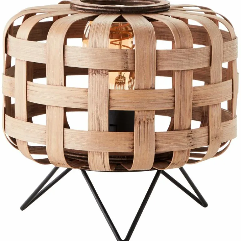 Lampe de table Brilliant Woodline Noir, 1 lumière