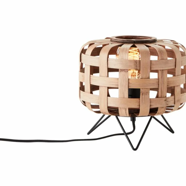 Lampe de table Brilliant Woodline Noir, 1 lumière