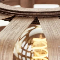 Lampe de table Brilliant Woodline Noir, 1 lumière