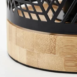 Lampe de table Brilliant Santy Noir, 1 lumière