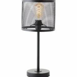 Lampe de table Brilliant Maze Noir, 1 lumière