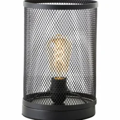Lampe de table Brilliant Maze Noir, 1 lumière