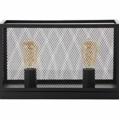 Lampe de table Brilliant Maze Noir, 2 lumières