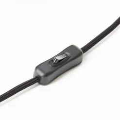 Lampe de table Brilliant Glasini Noir, 1 lumière