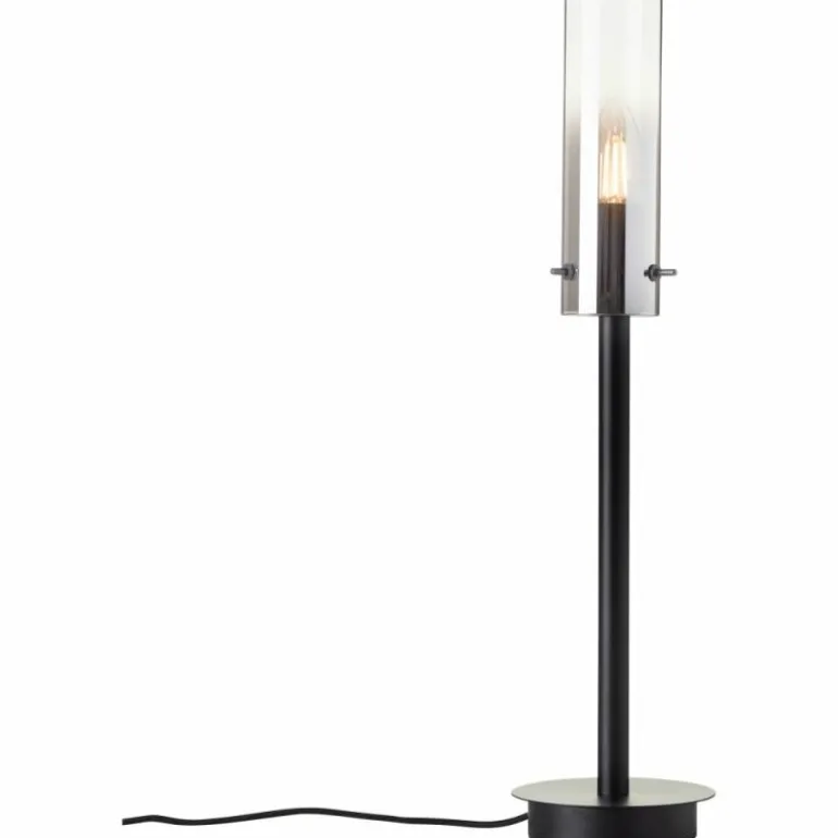 Lampe de table Brilliant Glasini Noir, 1 lumière