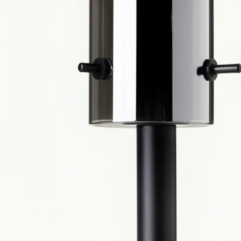 Lampe de table Brilliant Glasini Noir, 1 lumière