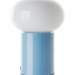 Lampe de table Brilliant Daeny Bleu, 1 lumière