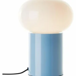 Lampe de table Brilliant Daeny Bleu, 1 lumière