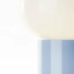 Lampe de table Brilliant Daeny Bleu, 1 lumière