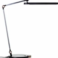 Lampe de table Brilliant Officehero LED Noir, 1 lumière