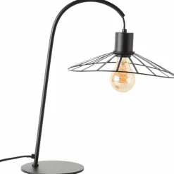 Lampe de table Brilliant-Leuchten Leika Noir, 1 lumière