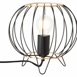 Lampe de table Brilliant-Leuchten Silemia Écru, Noir, 1 lumière