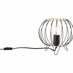 Lampe de table Brilliant-Leuchten Silemia Écru, Noir, 1 lumière