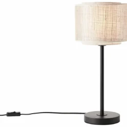 Lampe de table Brilliant-Leuchten Odar Noir, 1 lumière