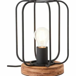 Lampe de table Brilliant-Leuchten Tosh Écru, Noir, 1 lumière