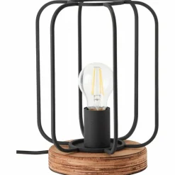 Lampe de table Brilliant-Leuchten Tosh Écru, Noir, 1 lumière