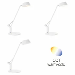 Lampe de table Brilliant-Leuchten Kaila LED Blanc, 1 lumière