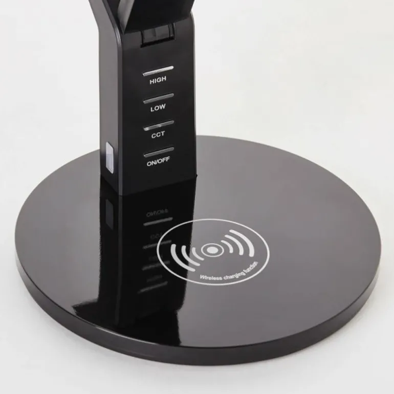 Lampe de table Brilliant-Leuchten Kaila LED Noir, 1 lumière